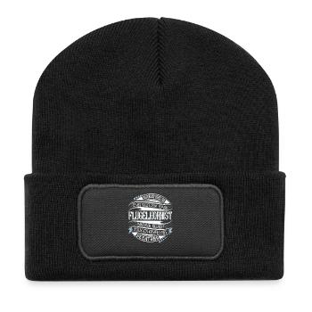 Flügelhornist - Recycelte Patch Beanie - Schwarz - Vorne