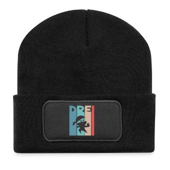 Ninja 3 Jahre Geburtstag Kinder - Recycelte Patch Beanie - Schwarz - Vorne