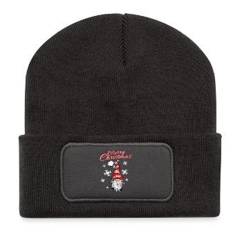 Gnome Christmas Gnome - Recycled Patch Beanie - dark grey - Front