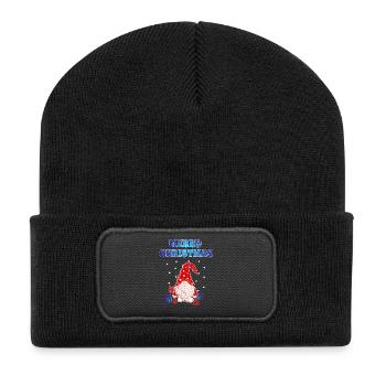 Christmas Gnome - Recycled Patch Beanie - black - Front