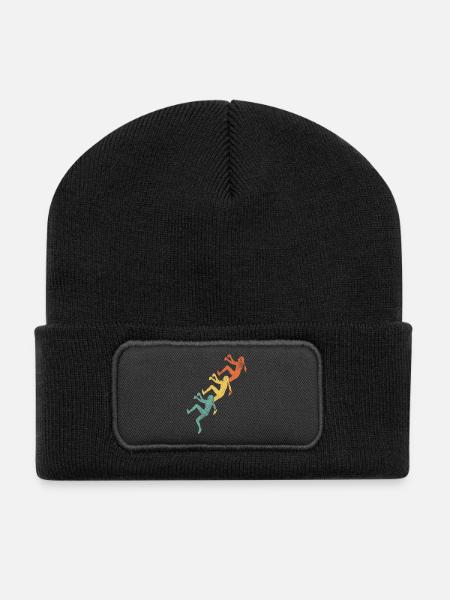 Klettern Mädchen Kletterer - Recycelte Patch Beanie - Schwarz