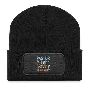 Pfarrer Priester - Recycelte Patch Beanie - Schwarz - Vorne