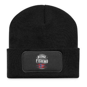 Norvège Pêcheur pêcheur - Beanie recyclé à patch - noir - Devant