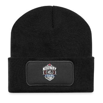 Norway Fishing Angler - Recycled Patch Beanie - black - Front