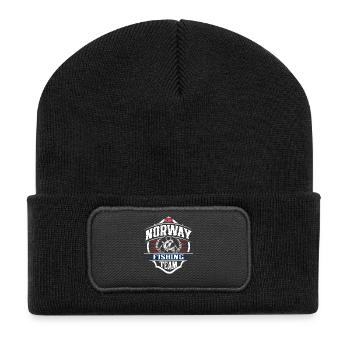 Norway Fishing Fishing Angler Team - Recycled Patch Beanie - black - Front