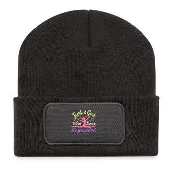 Gymnastik Turnerin - Recycelte Patch Beanie - Dunkelgrau - Vorne