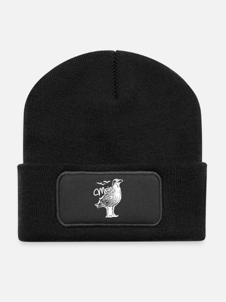 Seagull Moin Seagulls - Recycled Patch Beanie - black