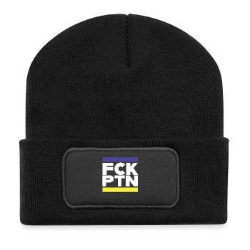 FCK PTN Peace pour l’Ukraine et l’Europe - Beanie recyclé à patch - noir - Devant