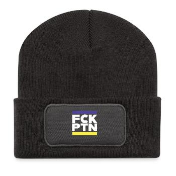 FCK PTN Peace pour l’Ukraine et l’Europe - Beanie recyclé à patch - charbon - Devant