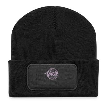 Famille Oncle rétro meilleur oncle du monde - Beanie recyclé à patch - noir - Devant