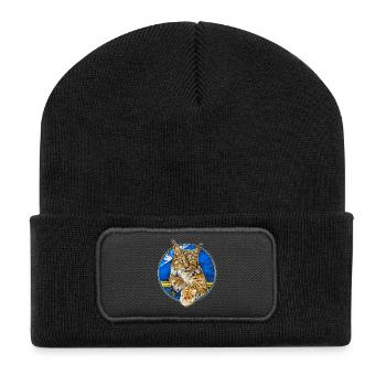 Lynx Wildcat Freedom - Recycled Patch Beanie - black - Front