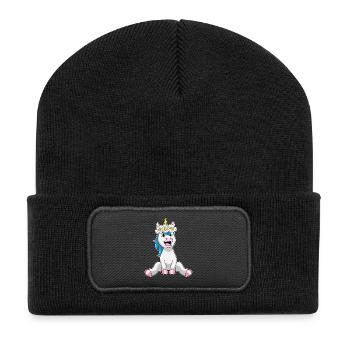 Unicorn Daisy - Recycled Patch Beanie - black - Front
