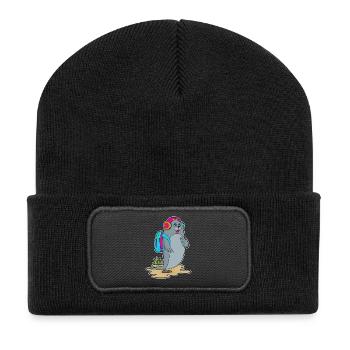 Seal Hiker Backpack Hiking - Recycled Patch Beanie - black - Front