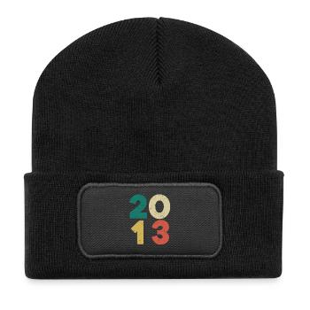 2013 - Vintage 2013 Retro Vintage - Recycled Patch Beanie - black - Front
