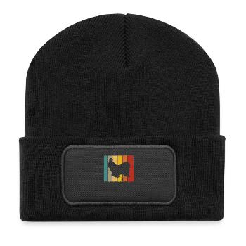 Shih Tzu amoureux des chiens Retro vintage Idée cadeau - Beanie recyclé à patch - noir - Devant