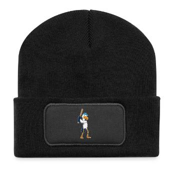Stork Baseball Baseball Bat - Recycled Patch Beanie - black - Front