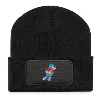 Rhino American Football Sport - Recycled Patch Beanie - black - Front