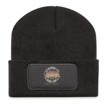 2009 Year of birth Birthday Vintage - Recycled Patch Beanie - dark grey - Front