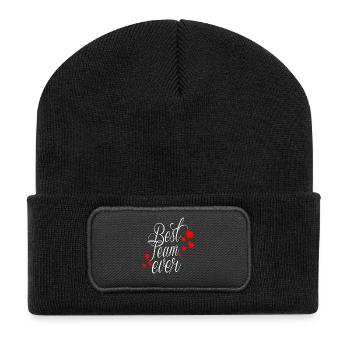 BEST TEAM EVER - Recycled Patch Beanie - black - Front