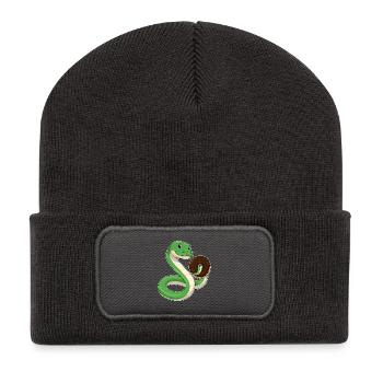 Donut Serpent - Beanie recyclé à patch - charbon - Devant
