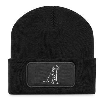 Gordon Setter « Black Edition » - Beanie recyclé à patch - noir - Devant
