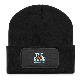 Game Beats: Fußball mit Kopfhörern - Recycelte Patch Beanie - Schwarz - Vorne
