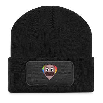 Platypus Lgbt Rainbow Colors - Recycled Patch Beanie - black - Front
