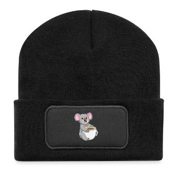 Koala Coffee Mug - Recycled Patch Beanie - black - Front