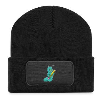 École de crayons des élèves Caterpillar - Beanie recyclé à patch - noir - Devant