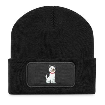 Os de chien - Beanie recyclé à patch - noir - Devant