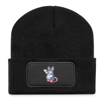 Mouse Coffee Mug - Recycled Patch Beanie - black - Front