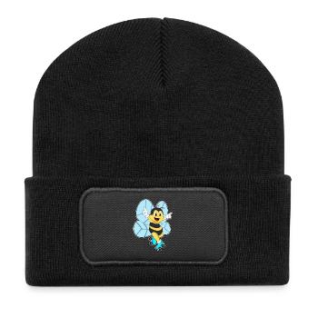 Patins à roulettes Bee - Beanie recyclé à patch - noir - Devant