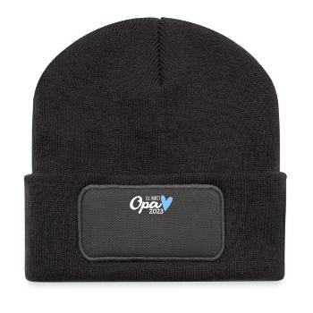 Opa 2023 loading - Recycelte Patch Beanie - Dunkelgrau - Vorne
