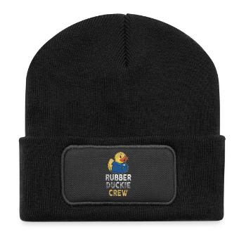 Rubber Duck Rubber Duckie Crew - Recycelte Patch Beanie - Schwarz - Vorne