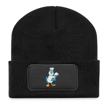 Bird Cooking Serving Bell Cooking - Recycled Patch Beanie - black - Front