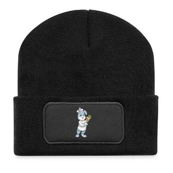 Bunny Cook Carrot Cooking - Recycled Patch Beanie - black - Front