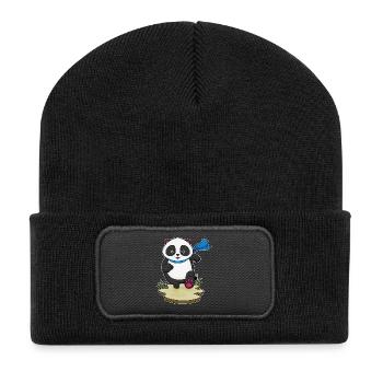 Panda Jogger Jogging Sport - Recycled Patch Beanie - black - Front