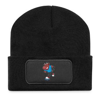 Patins à roulettes Bull Roller Roller - Beanie recyclé à patch - noir - Devant