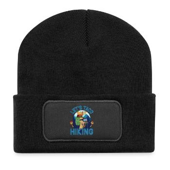 Randonnée Let’s Taco' Bout - Beanie recyclé à patch - noir - Devant