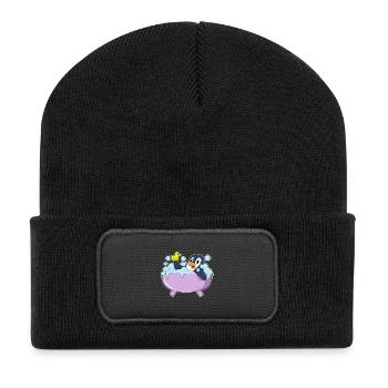 Baignoire de bain Penguin - Beanie recyclé à patch - noir - Devant