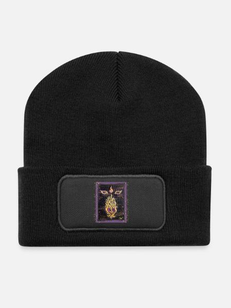 Erzengel Luzifers FegeFeuer Sonja Ariel von Staden - Recycelte Patch Beanie - Schwarz