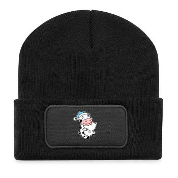 Cow Baby - Recycled Patch Beanie - black - Front