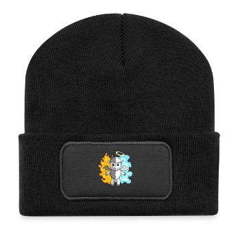 Sheep - Angels and Devils - Recycled Patch Beanie - black - Front