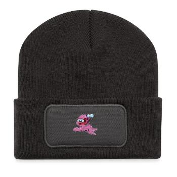 Octopus Diver Snorkel Diving - Recycled Patch Beanie - dark grey - Front