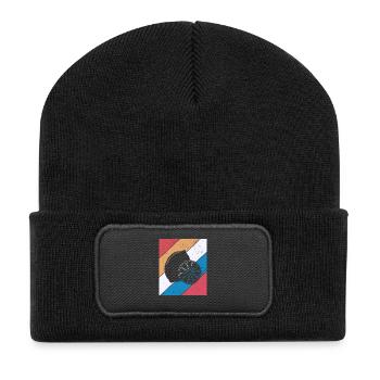 Lemon Fruit Lover Retro Lemonade Gift idea - Recycled Patch Beanie - black - Front