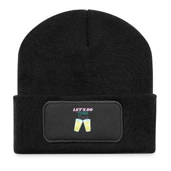 Let's do shots - Funny Drinking Shirt - Recycelte Patch Beanie - Schwarz - Vorne