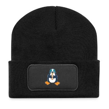 Penguin American Football Sports - Recycled Patch Beanie - black - Front