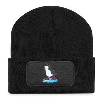 Patins de patinage Penguin - Beanie recyclé à patch - noir - Devant