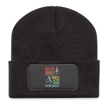 Squelette Costume d’Halloween pour Hommes Femmes - Beanie recyclé à patch - charbon - Devant