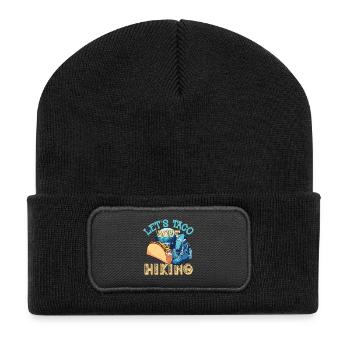 Randonnée Let’s Taco' Bout - Beanie recyclé à patch - noir - Devant